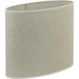 Kap ovaal recht smal 38-17,5-28 cm BRESKA parel wit - 2