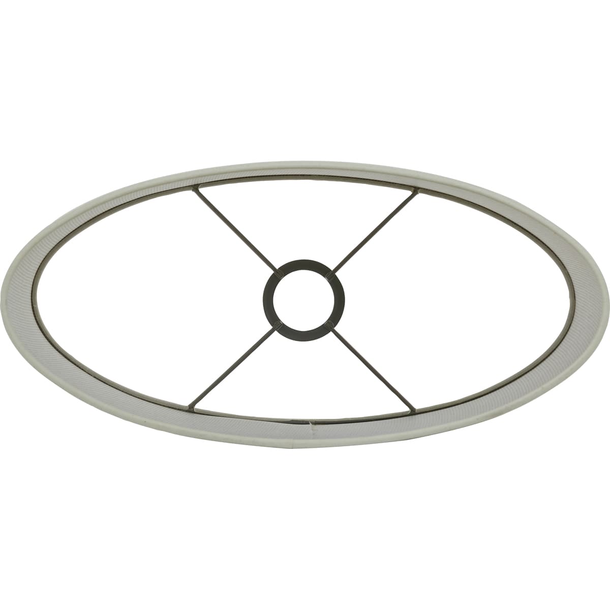 Kap ovaal recht smal 38-17,5-28 cm BRESKA parel wit - 3