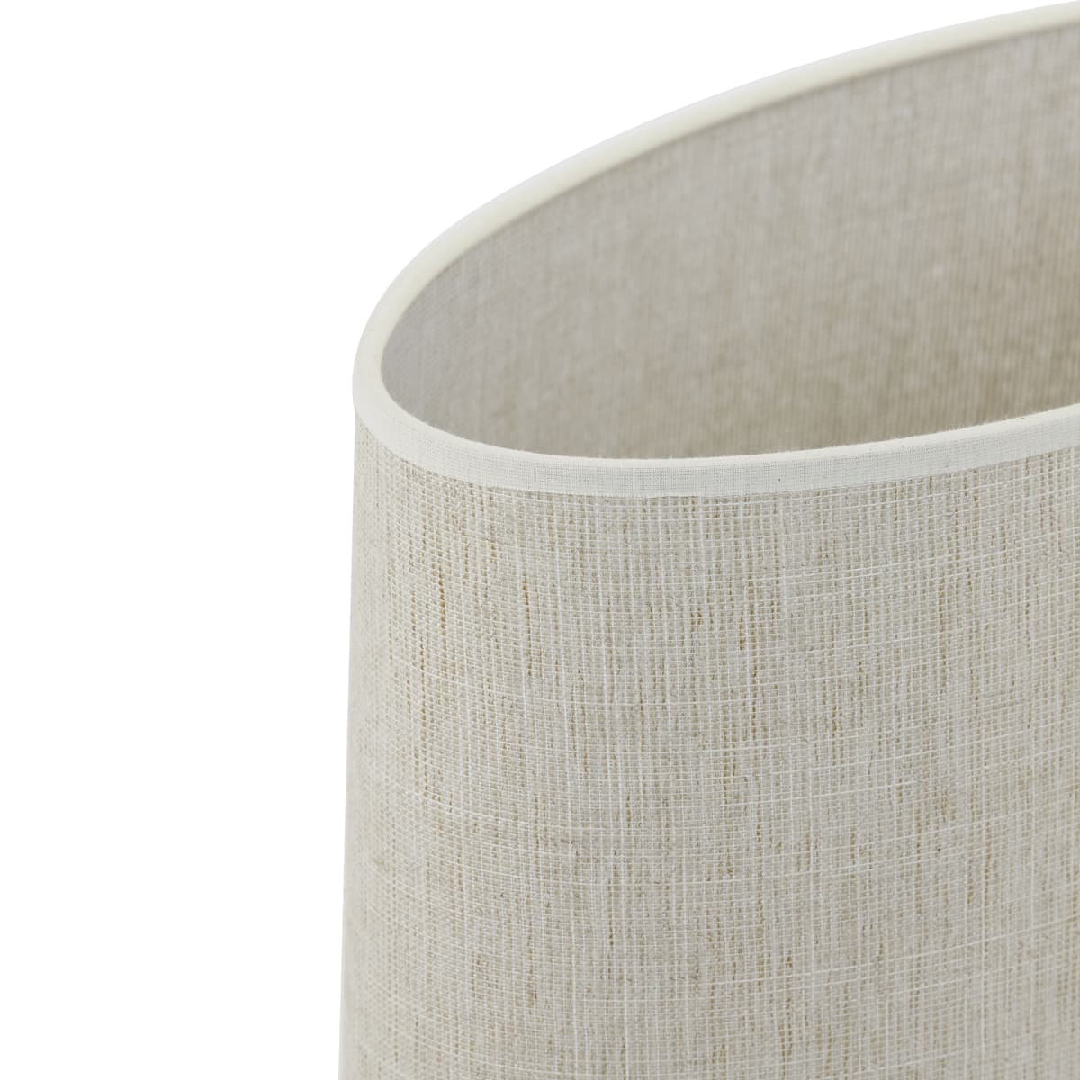 Kap ovaal recht smal 38-17,5-28 cm BRESKA parel wit - 4