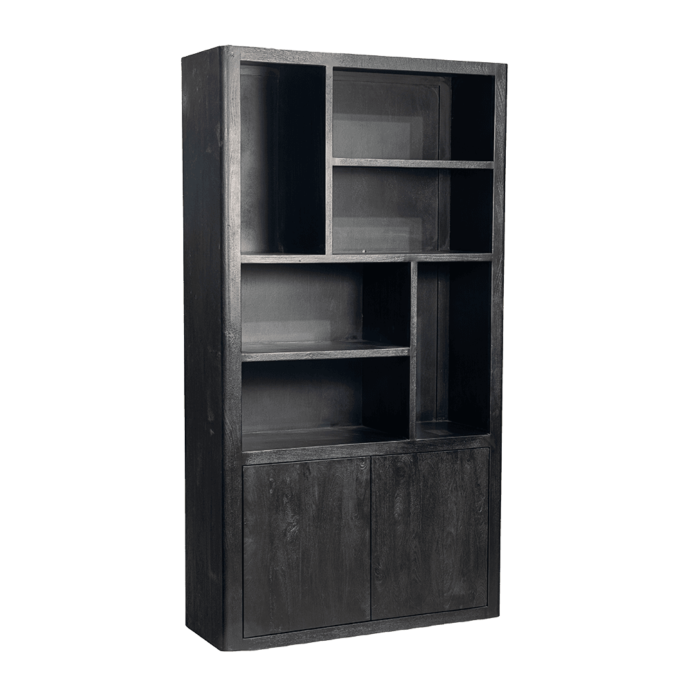 Boekenkast Tiffany Zwart 120 cm
