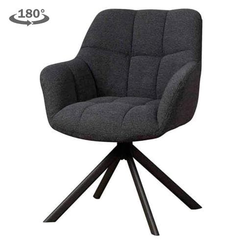 Eetkamerstoel Angelo draaibaar indigo - 1