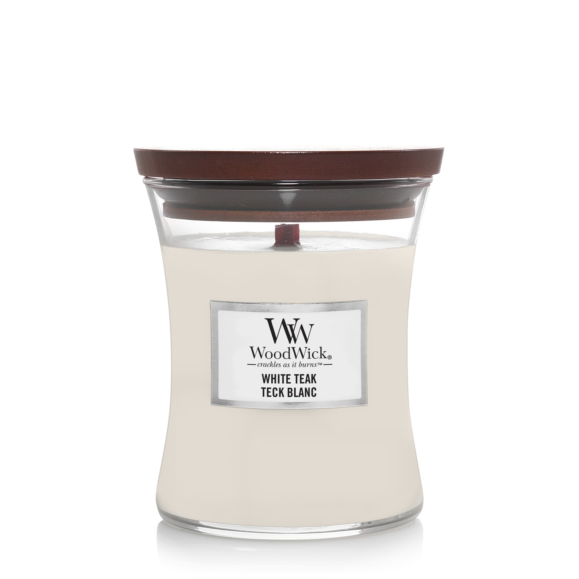 WW White Teak Medium Candle                                 