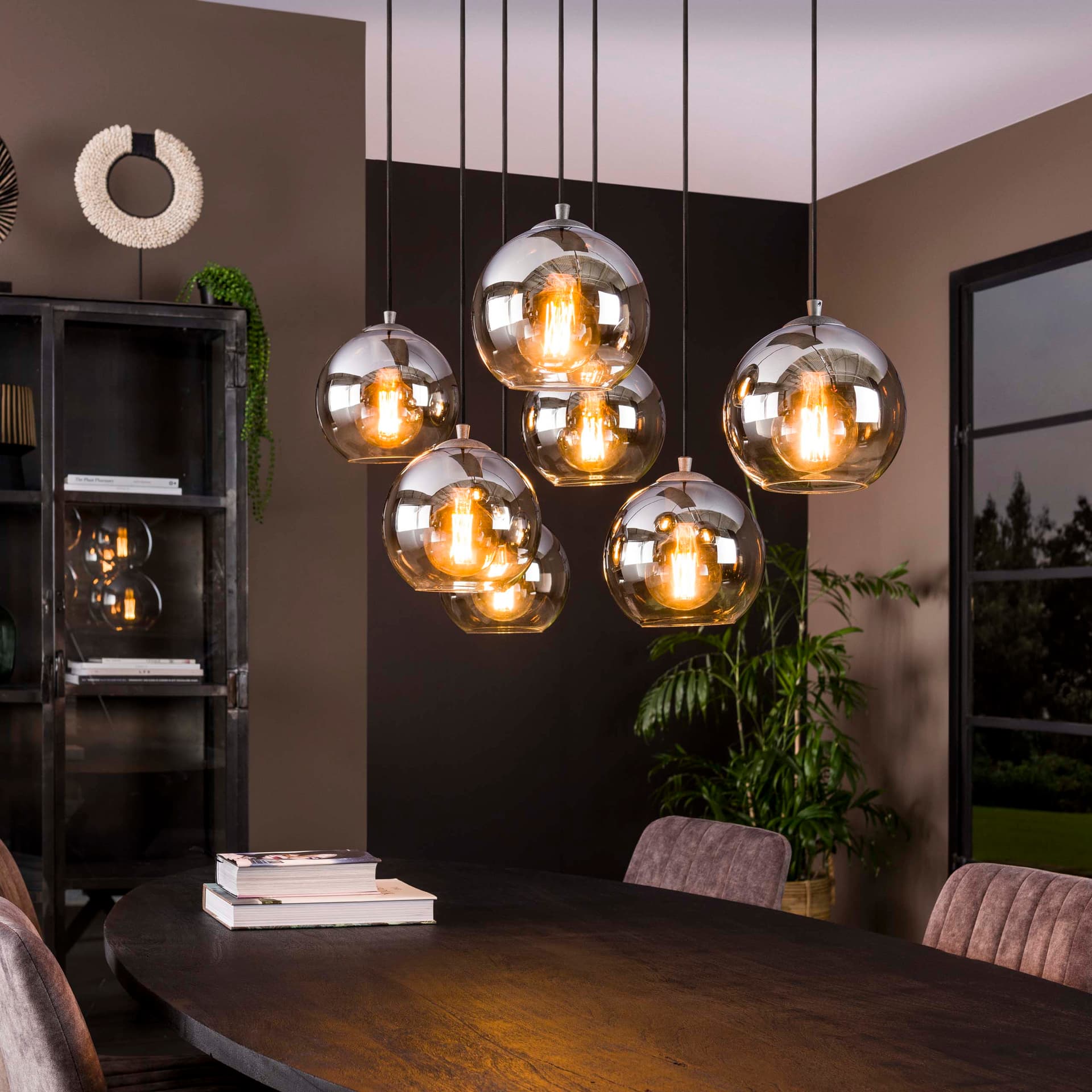 Hanglamp Bubbel 4 + 3 Lichts