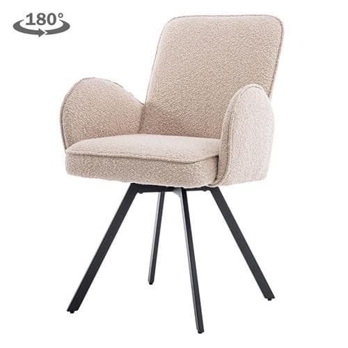 Eetkamerstoel Livio Draaibaar Beige - 1