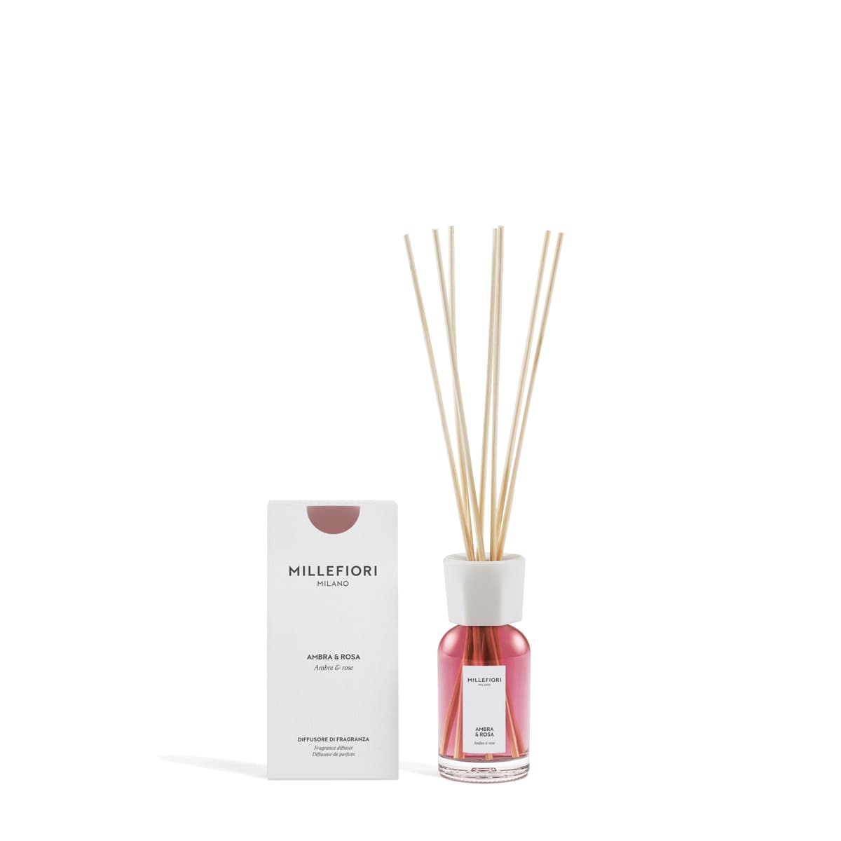 MM New Milano Reed Diffuser 100 ml Ambra & Rosa - 1