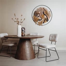 Eetkamertafel Premo Bruin Rond 130cm  - 2