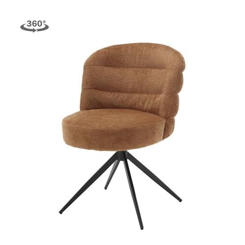 Eetkamerstoel Caroline Draaibaar Caramel Brown
