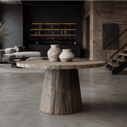 Eettafel Rond Kolom 140 cm - 2