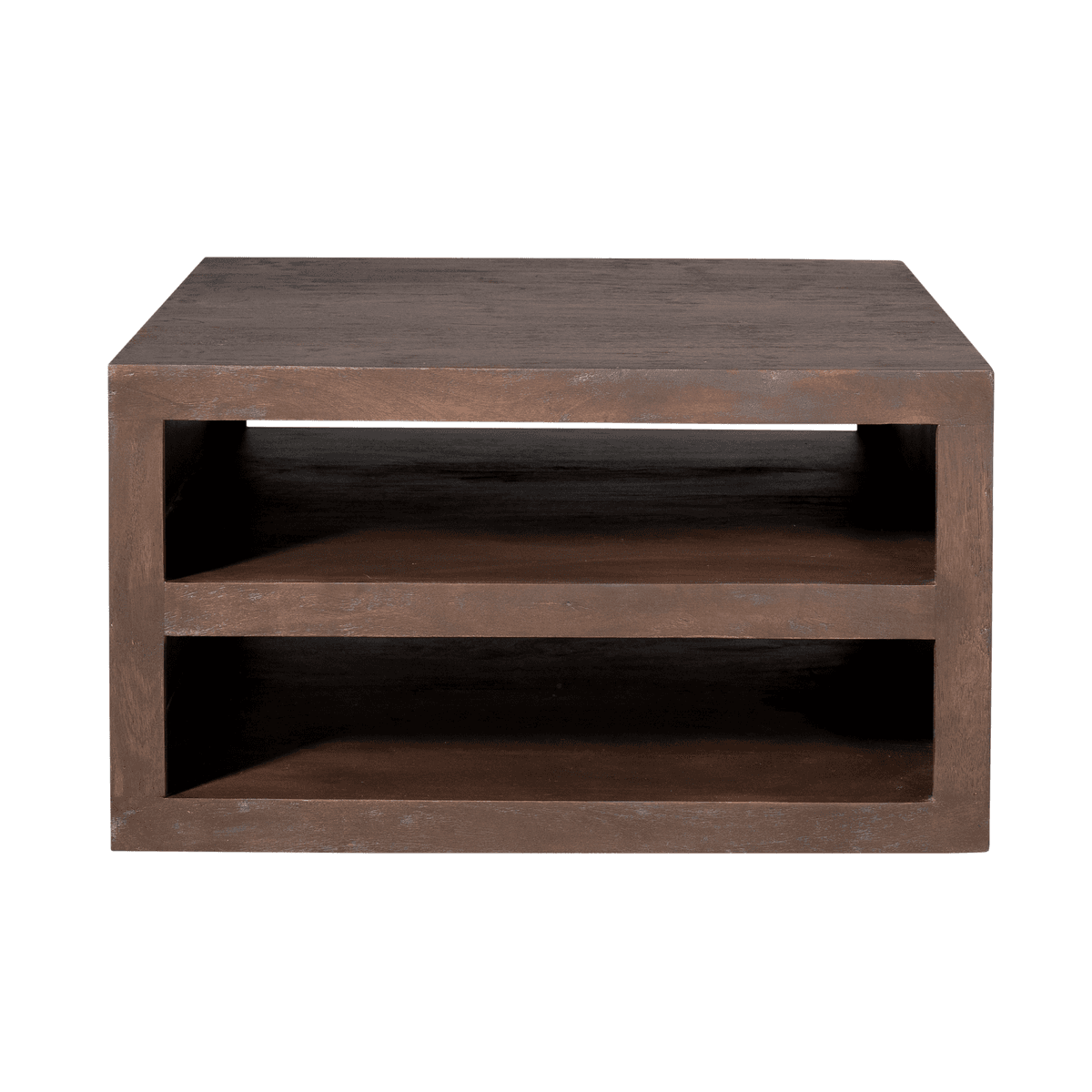 Vierkante salontafel Brussel Bruin Mangohout 80 cm - 2