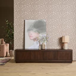Tv meubel Brussel Bruin Mangohout 200 cm - 1
