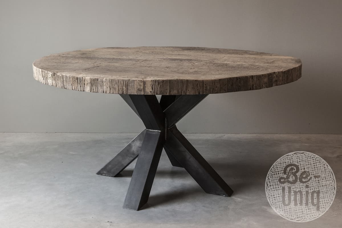 Eettafel New York Rond 140 cm (Incl. Poot) - 1