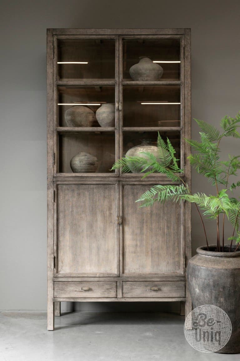 Vitrinekast Patine Half Open - 4 drs - 1