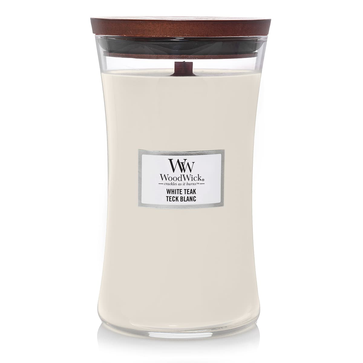 WW White Teak Large Candle - 1