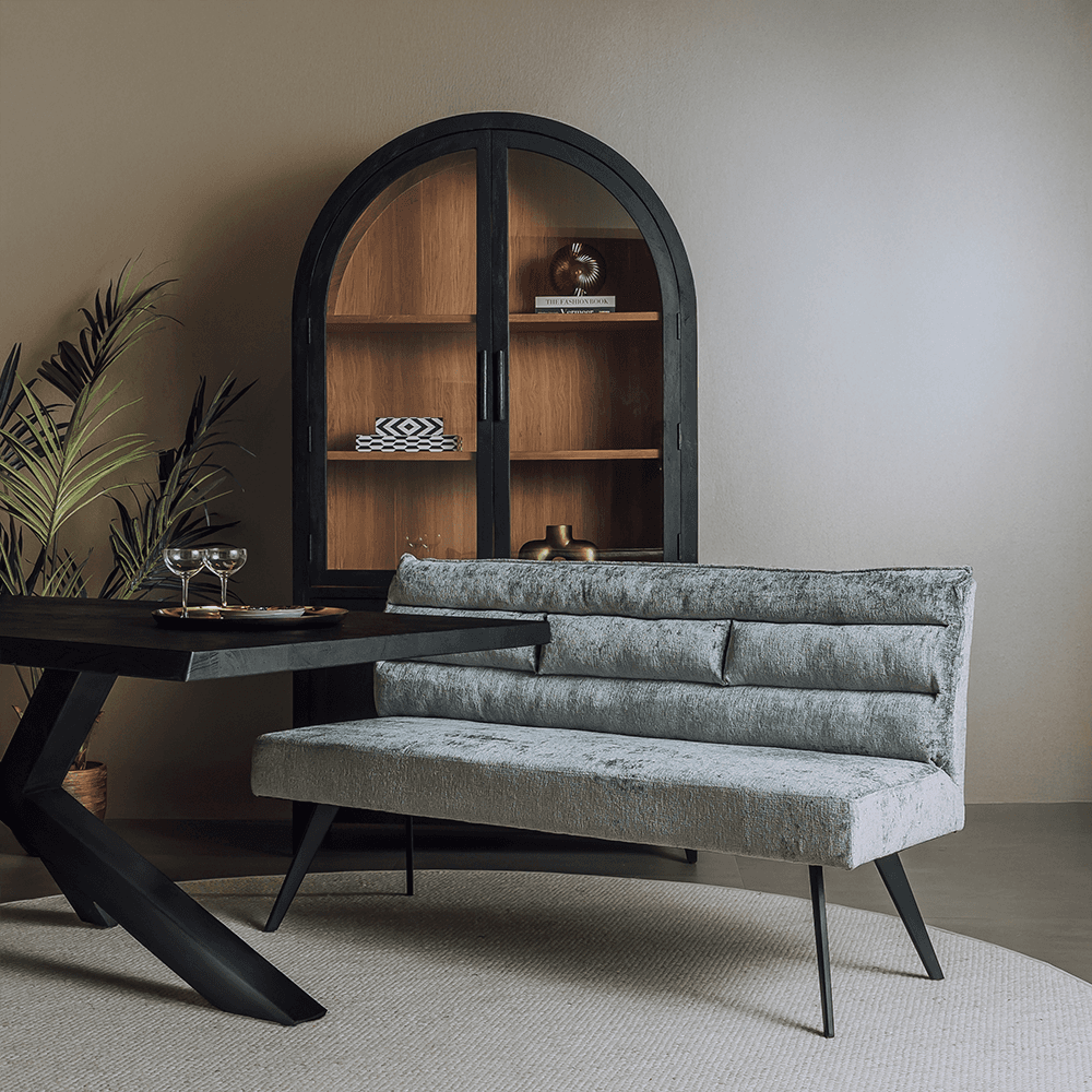 Eetkamerbank Rosora 200cm Grey - 2