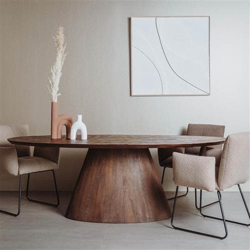Eetkamertafel Premo Bruin Ovaal 260cm - 2