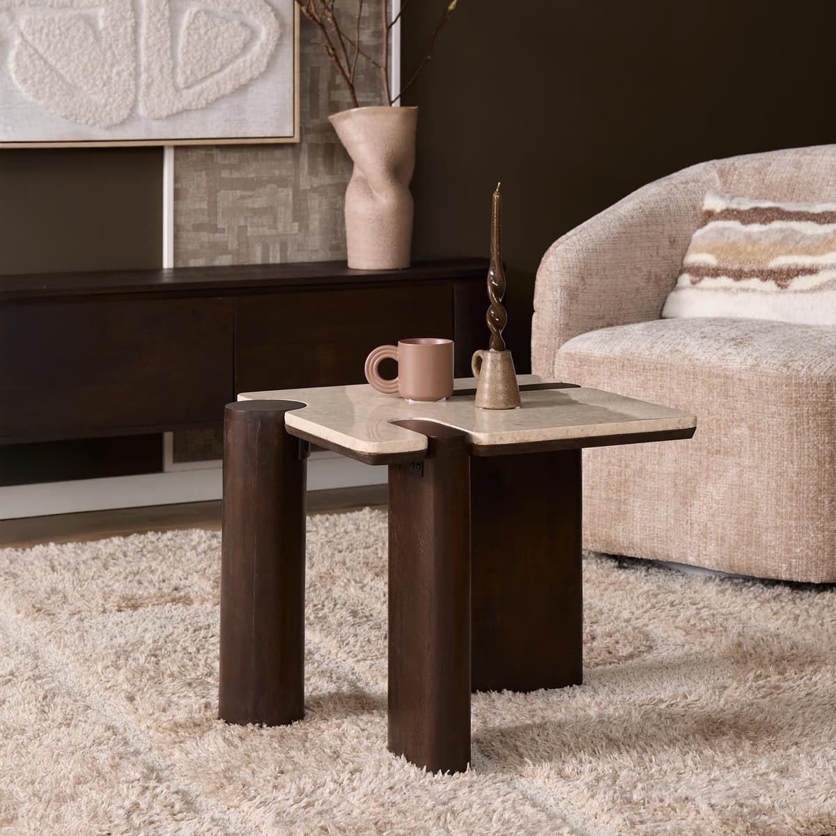 Salontafel Maeve Bruin (57 cm) - 1